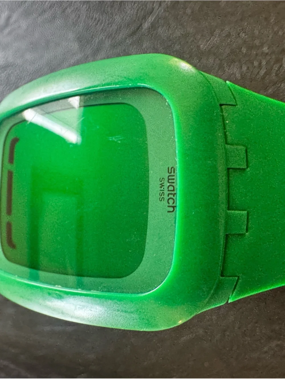 Swatch Touch Bright Green Digital Silicone Watch